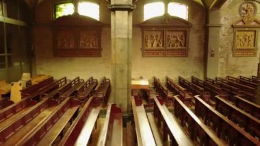 Hollanda, Hoorn 'daki güzel Katolik Koepelkerk kilisesinin görüntüleri.
