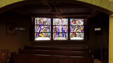Hollanda, Hoorn 'daki güzel Katolik Koepelkerk kilisesinin görüntüleri.