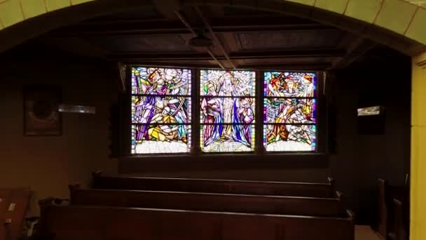Hollanda Hoorn Daki Güzel Katolik Koepelkerk Kilisesinin Görüntüleri — Stok video