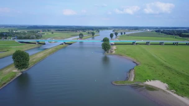 Jan Blankenbrug是一座横跨荷兰Lek河的桥 — 图库视频影像