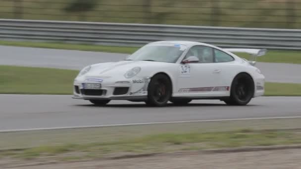 Tutti Tipi Super Car Sul Circuito Zandvoort Paesi Bassi Girato — Video Stock