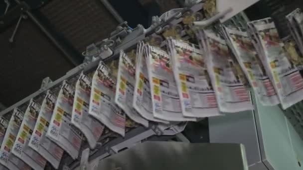 Plans Rapprochés Impression Industrielle Brochures Magazines — Video