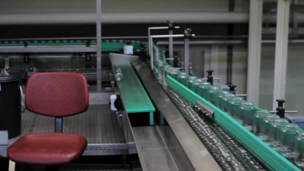 Jam工厂的特写镜头 装配线 — 图库视频影像
