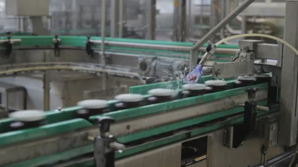 Riprese Ravvicinate Jam Factory Linea Assemblaggio — Video Stock