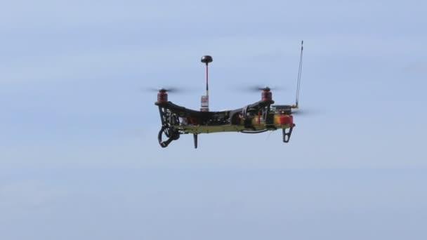 Sterowany Radiowo Dron Latający Niebie Full Hd1920X1080 — Wideo stockowe