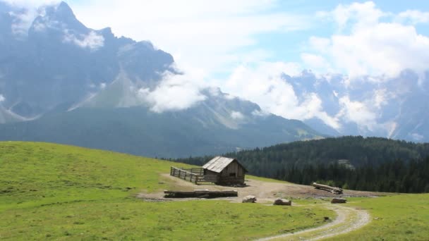 Malownicze Zdjęcia Gór Dolomicie Apls Włochy — Wideo stockowe