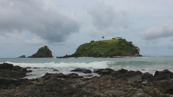 Scenic Footage Beautiful Seashore Philippines — Stock Video