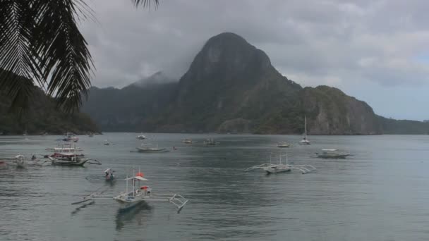Luonnonkaunis Materiaali Veneistä Nidossa Palawanissa kuvapankkivideo