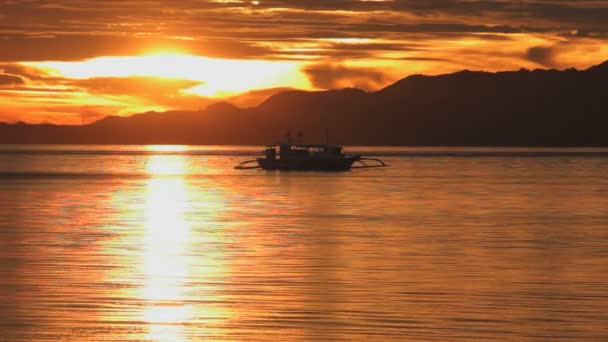 Malebný Západ Slunce Nad Krásným Jezerem Letním Večeru — Stock video