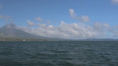 Filipinler, Legazpi 'deki Vulcano Dağı' nın manzarası açık..