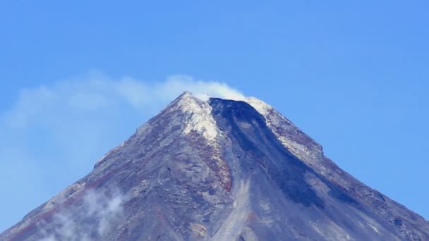 Čistý Výhled Horu Vulcano Mayon Legazpi Filipíny — Stock video