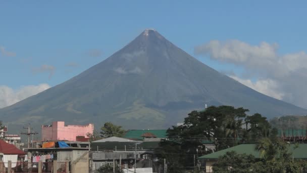 Vue Dégagée Sur Vulcano Mount Mayon Legazpi Philippines — Video