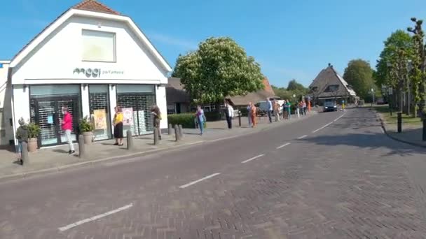 Maartensdijk Noord Holland Hollandia 2020 Királyi Királyok Napja Hollandiában Koronaválság — Stock videók