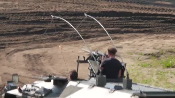 2016 Soest August Militaire Tanks Uit Woi Woii Worden Gedemonstreerd — Stockvideo