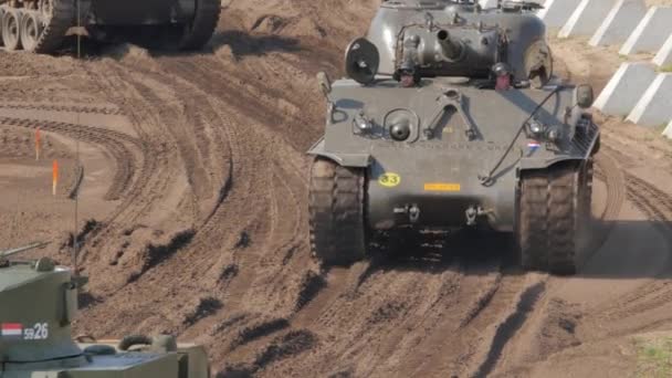 2016 Soest Agosto Tanques Militares Woi Woii Siendo Demostrados Una — Vídeo de stock