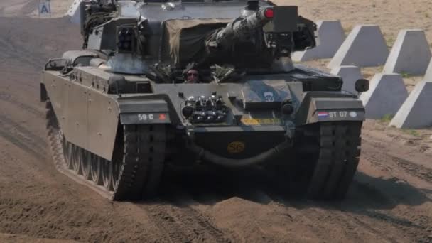 2016 Soest August Militaire Tanks Uit Woi Woii Worden Gedemonstreerd — Stockvideo