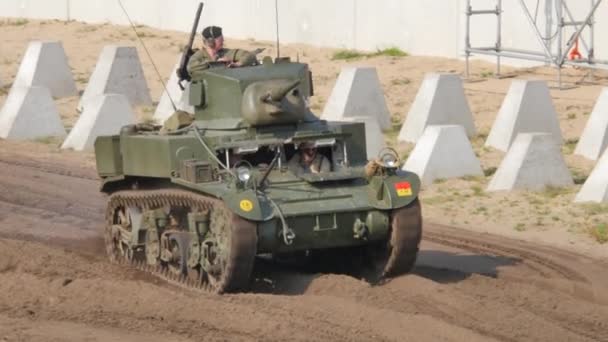 2016 Soest Agosto Tanques Militares Woi Woii Sendo Demonstrados Uma — Vídeo de Stock