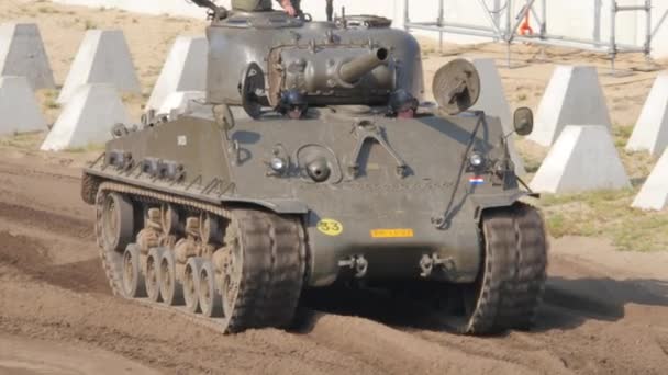 2016 Soest August Militaire Tanks Uit Woi Woii Worden Gedemonstreerd — Stockvideo