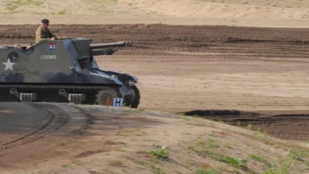 2016 Soest August Militaire Tanks Uit Woi Woii Worden Gedemonstreerd — Stockvideo