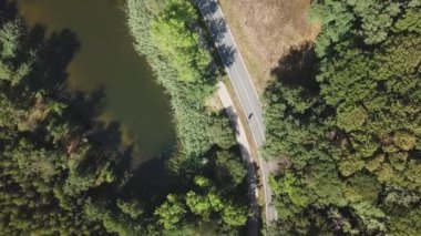 Hilversums tepelerindeki orman yolu Hollanda 'daki Anna' nın Hoeve 'sini park ediyor.