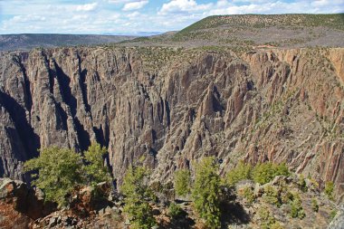 Montrose, Colorado, ABD yakınındaki Gunnison noktada Gunnison Milli Park ve rekreasyon alanının siyah Kanyon.
