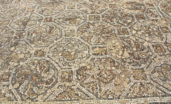 Mosaikkakel Golv Längs Curetes Vägen Den Antika Staden Ruinerna Efesos — Stockfoto