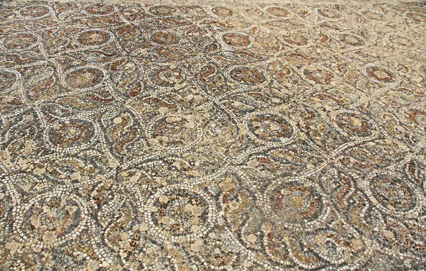 Mosaic Tile Floor Curetes Road Ancient City Ruins Ephesus Turkey — Stock Photo, Image