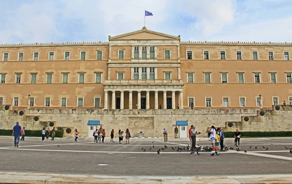 Atenas Ática Grecia Octubre 2018 Parlamento Griego Tumba Del Soldado —  Fotos de Stock