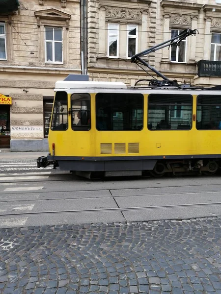 Lviv Ukrayna Tramvay — Stok fotoğraf
