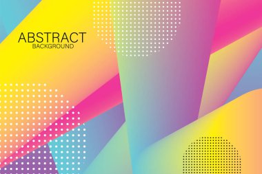 Tasarım kavramında soyut geometrik model arkaplan renkli gradyan