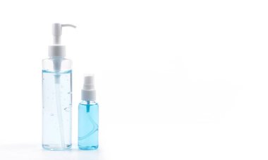 Anında antiseptik el dezenfektanı spreyi, antibakteriyel alkol sıvısı..