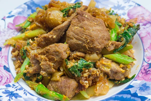 Thai Stir Stekt Nudlar Pad See Populär Thailändsk Street Food — Stockfoto