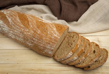 Eski moda ev yapımı ekmek.