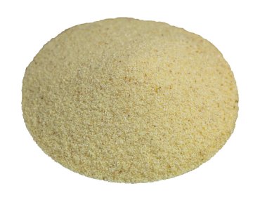 Beyaz arkaplandaki Semolina izole et