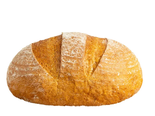 Φρεσκοψημένο Ψωμί Απομονωμένο Φόντο Σκληρό Καφέ Ψωμί — Φωτογραφία Αρχείου