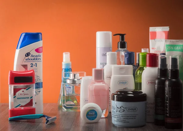 Personal Hygiene Products Table — Stock Photo, Image