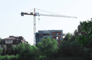 Bir inşaat alanında turna.