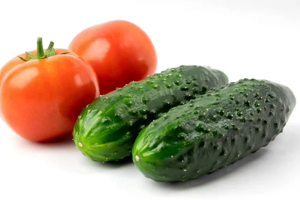 Verduras Frescas Sobre Fondo Blanco Con Lugar Para Texto Hortalizas — Foto de Stock