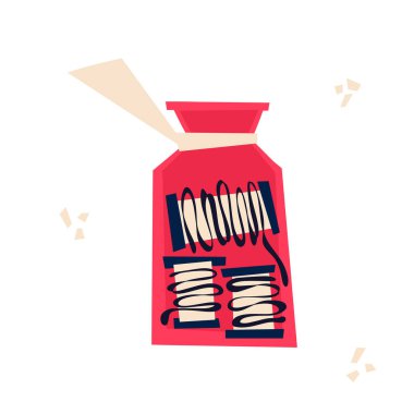 İçinde iplik olan kavanoz. Kendi kendini geliştirme konsepti vektör çizimi. Yaratıcı işlere yatırım yapmak, dikiş dersleri almak. Çıkartmalar ve afişler için iyidir..