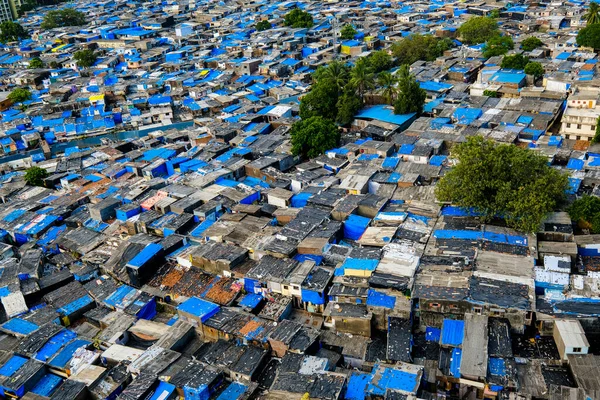 Mumbai Maharashtra India June 2020 Aerial View Appa Pada Slum — Stock Photo, Image