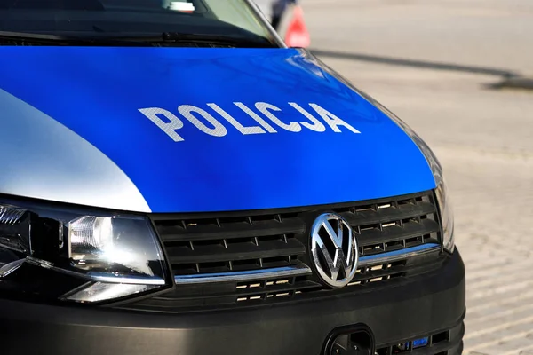 공공 이벤트 중 경찰 차 — 스톡 사진