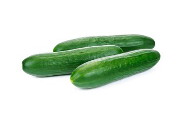Fresh organic cucumbers clipart