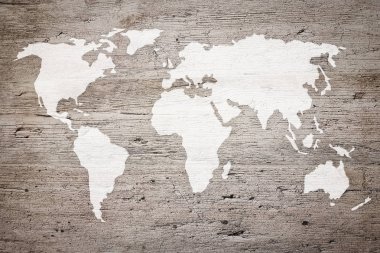 Vintage Dünya Haritası