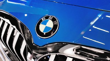 BMW metallic emblem clipart
