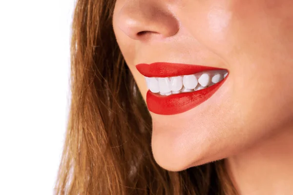 Hermosa sonrisa de dientes blancos — Foto de Stock