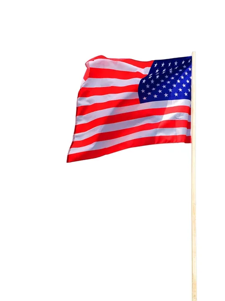 Flaga Kraju Białym Tle — Zdjęcie stockowe