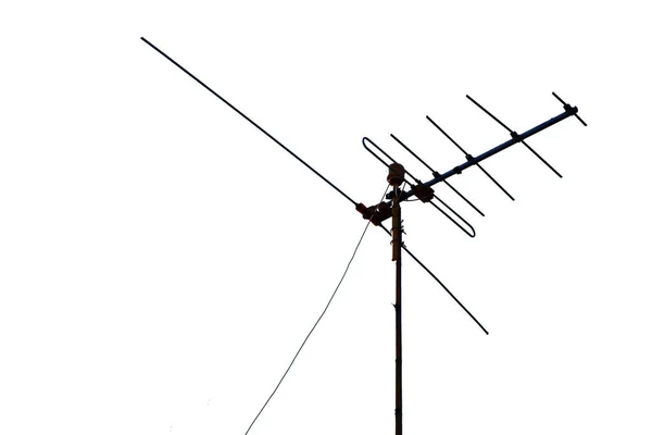 Antenna Fehér Alapon — Stock Fotó