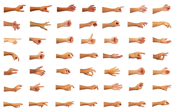 Collectie Hand Hand Gebaar — Stockfoto