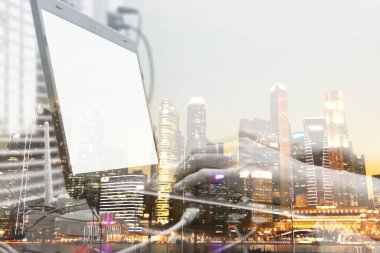 Kentsel toplumda teknolojinin çalışması.