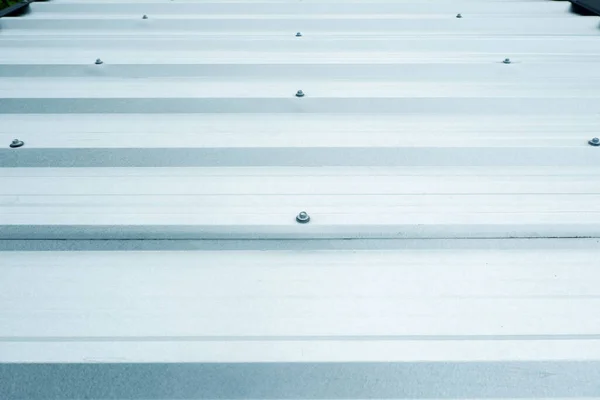 Taket Från Metall Zinkplåt Taket Ljust Starkt Och Hållbart — Stockfoto